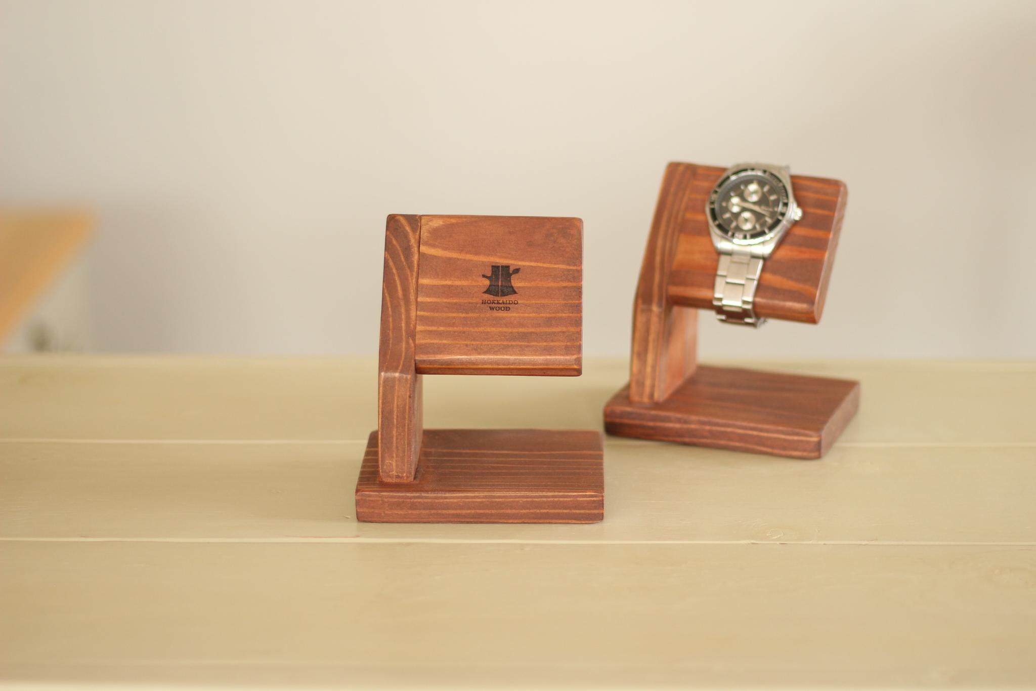 「HOKKAIDO WOOD」腕時計スタンド1枚目の画像